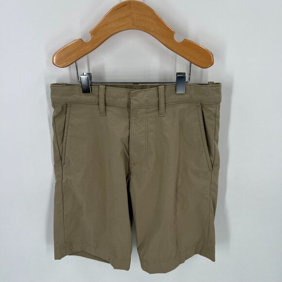 Crewcuts Boys Size 7 Outfit Set Plaid Button Down Shirt Khaki Chino Shorts - Picture 9 of 14